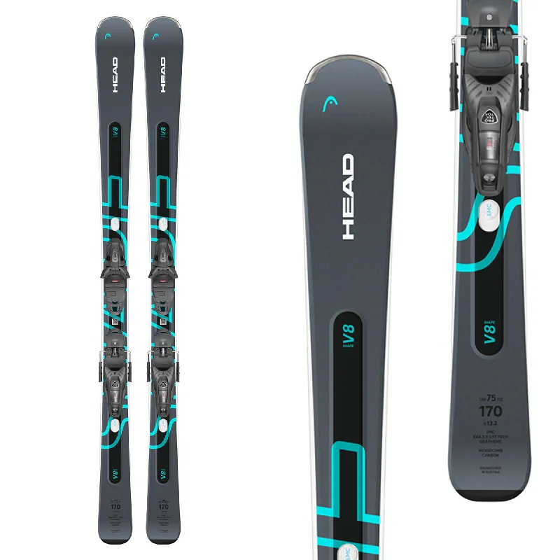 Head Men's Shape E-V8 Skis with Protector PR 11 GW Bindings 2025